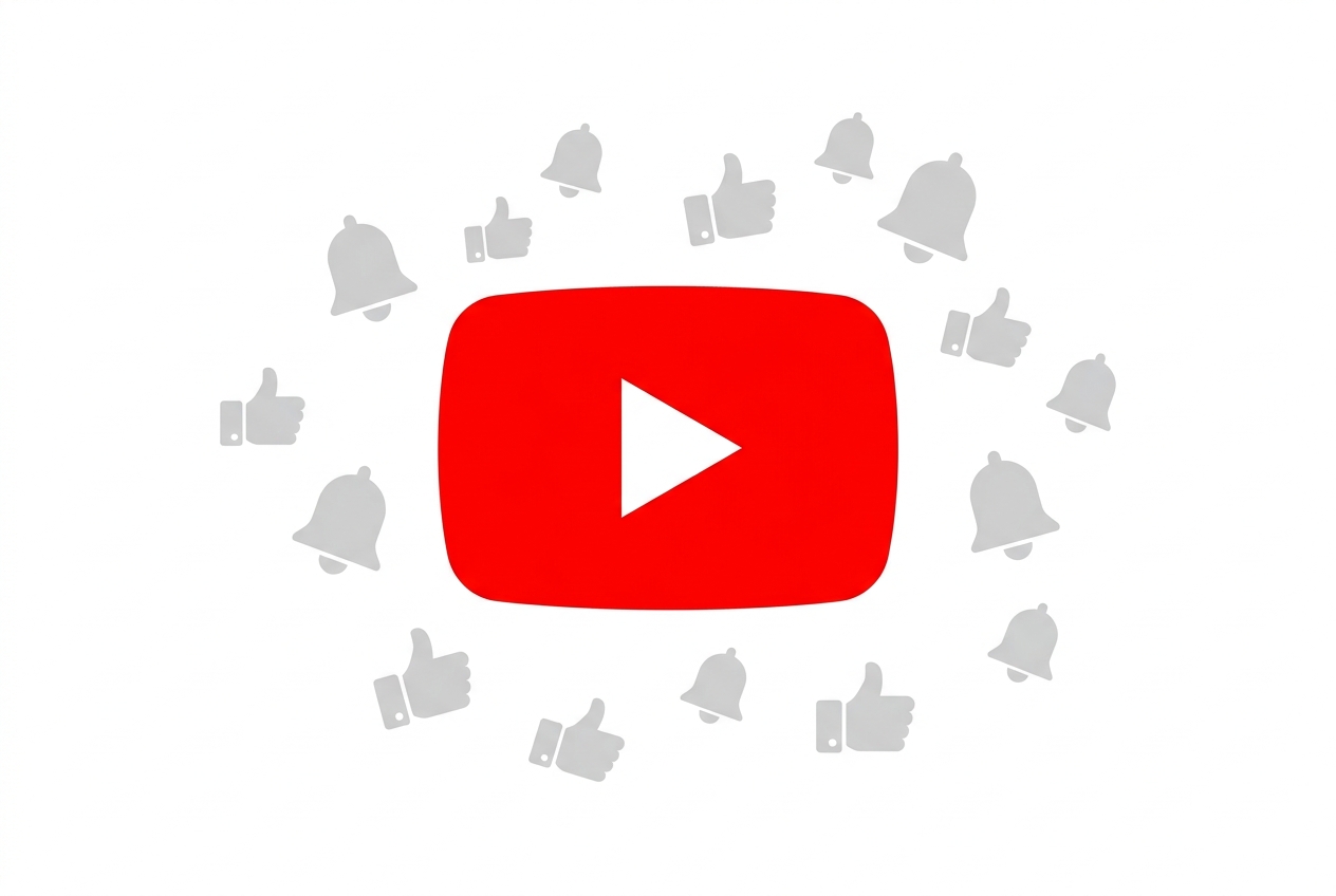 Ilustrasi YouTube play button